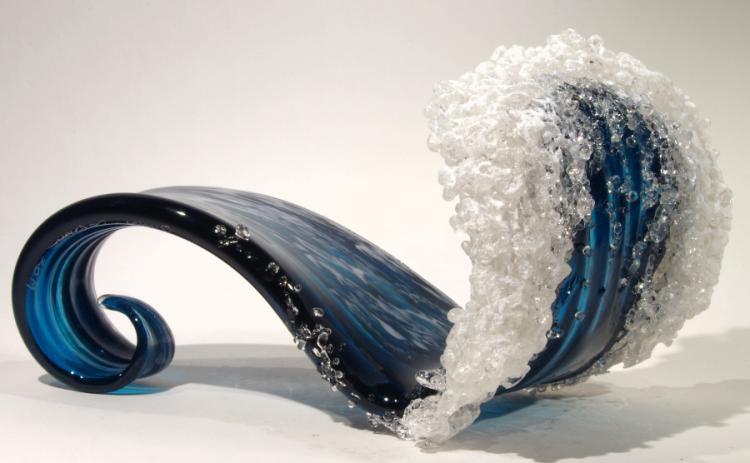 Curved Wave Ocean Wave Art Sculpture