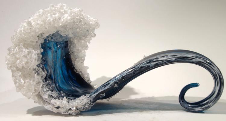 Curved Wave Ocean Wave Art Sculpture