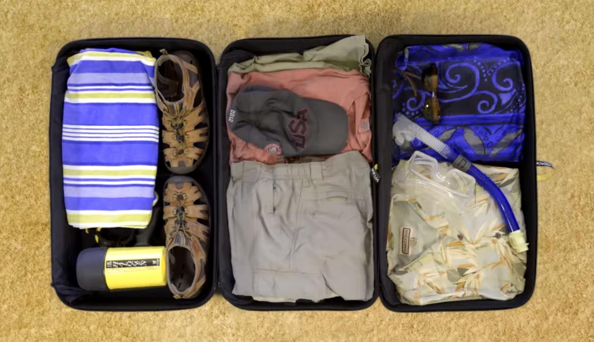 Oregami Folding Luggage - 3-level folding luggage organizers