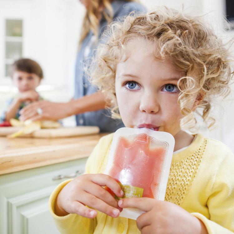 Infantino Squeeze Station - On-The-Go Baby Food Maker - Homemade travel baby food maker pouches