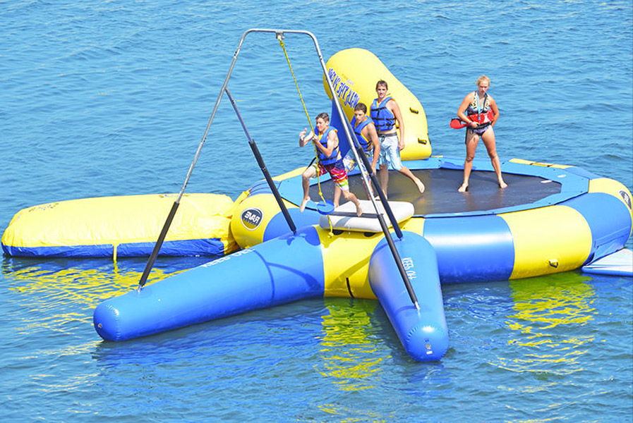 Inflatable Floating Rope Swing For The Lake