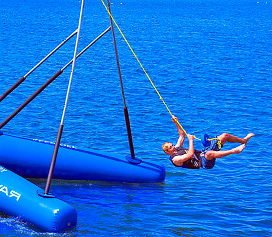 Inflatable Floating Rope Swing For The Lake
