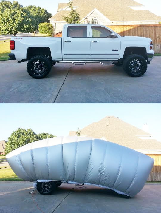 Inflatable Hail Protector For Your Car