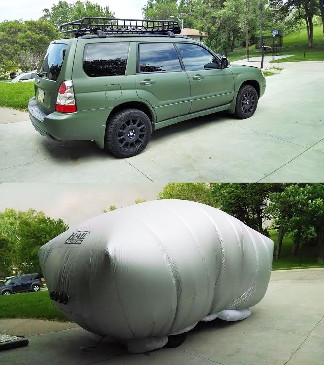 Inflatable Hail Protector For Your Car