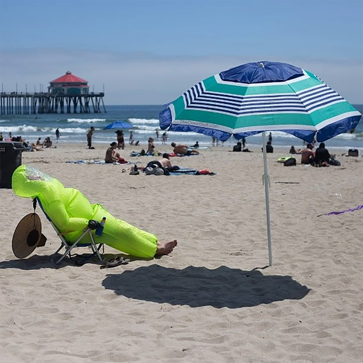 Inflatable Hazmat Suit Halloween Costume