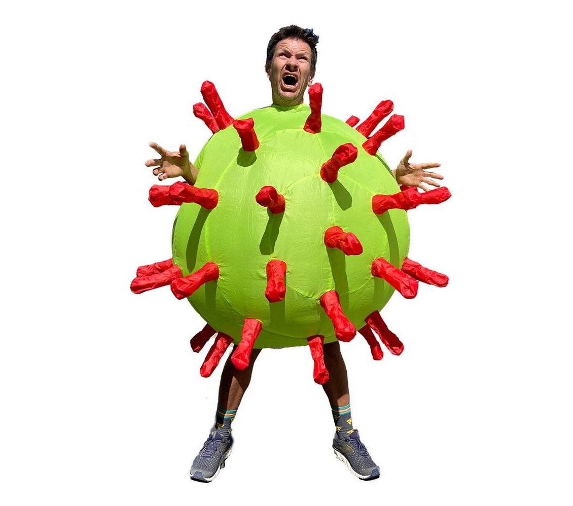 Inflatable Covid-19 Halloween Costume