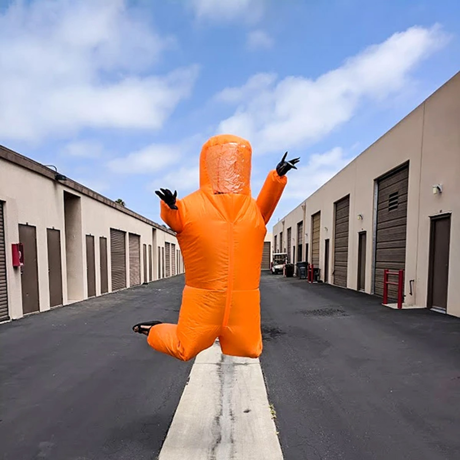 Inflatable Hazmat Suit Halloween Costume