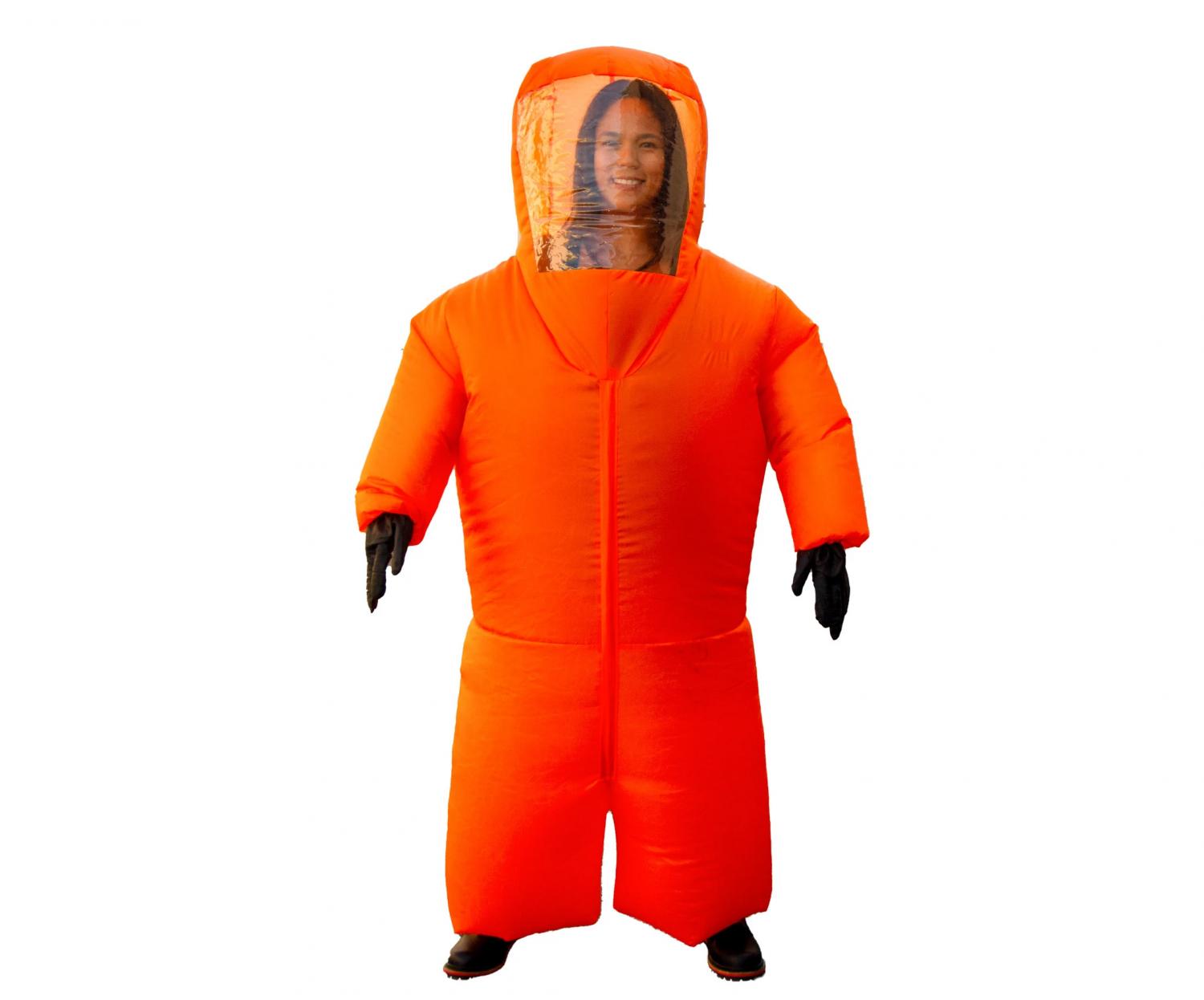 Inflatable Hazmat Suit Halloween Costume