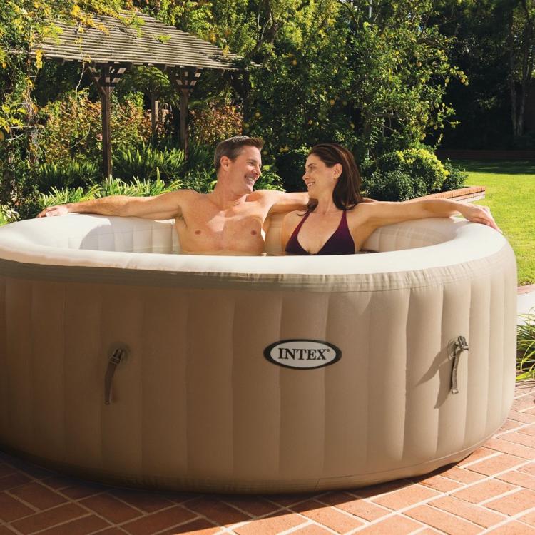 Intex Inflatable Hot Tub - Mobile Blow-up Hot Tub Ready in 20 Minutes