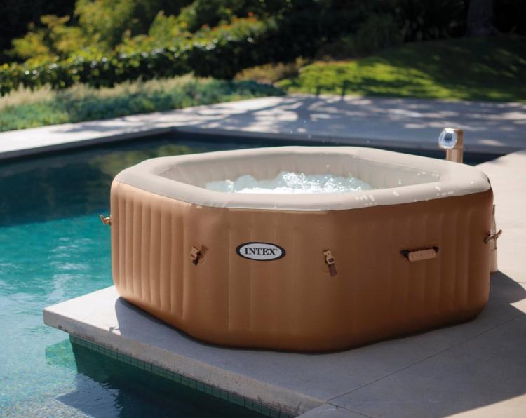 Intex Inflatable Hot Tub - Mobile Blow-up Hot Tub Ready in 20 Minutes