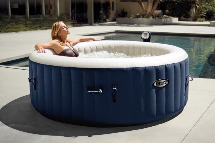 Intex Inflatable Hot Tub - Mobile Blow-up Hot Tub Ready in 20 Minutes