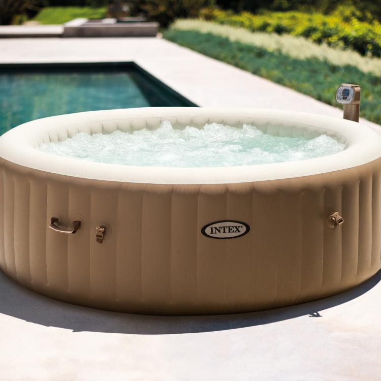 Intex Inflatable Hot Tub - Mobile Blow-up Hot Tub Ready in 20 Minutes