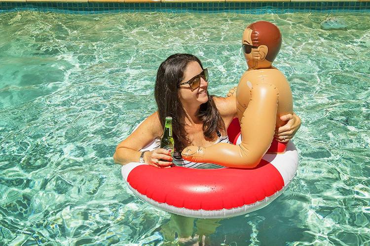 Inflatable Hunk Pool Float - Bachelorette party pool float