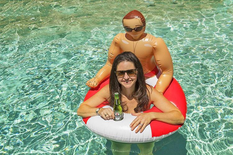 Inflatable Hunk Pool Float - Bachelorette party pool float