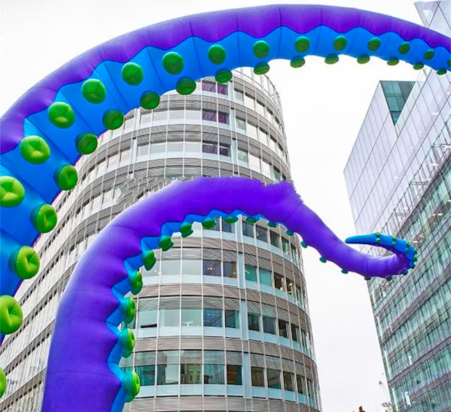 Giant Inflatable Octopus Tentacles House Decorations For Halloween