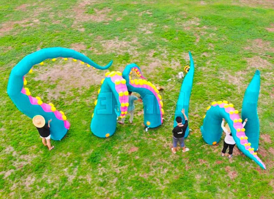 Giant Inflatable Octopus Tentacles House Decorations For Halloween
