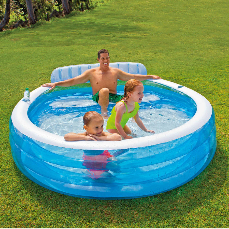 Mini Inflatable Pool With Bench