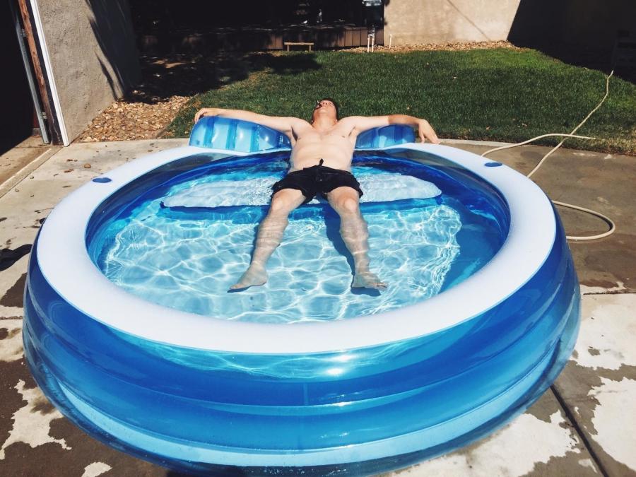 Mini Inflatable Pool With Bench
