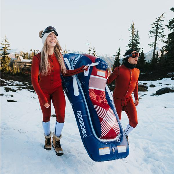 Inflatable Snowmobile Snow Sled