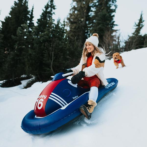 Inflatable Snowmobile Snow Sled
