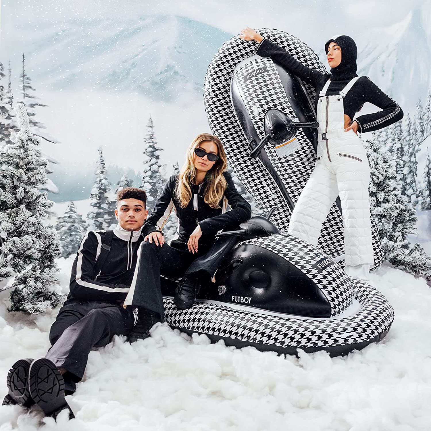 Inflatable Snowmobile Snow Sled