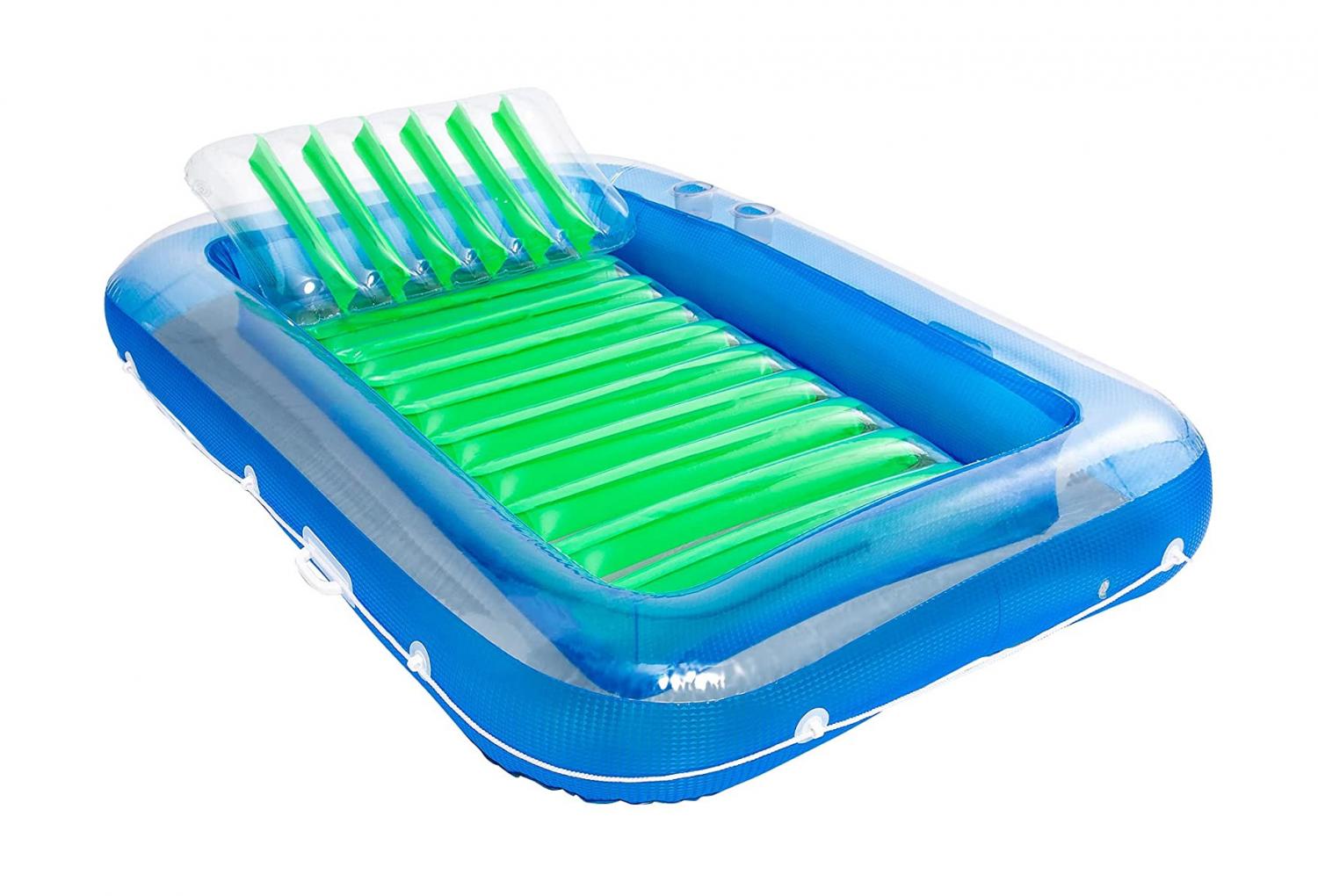 Inflatable Sunbathing Pool Lounger That Doubles as Mini Pool