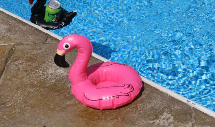 Inflatable Unicorn Pool Cup Holder - Inflatable animals floating pool koozies