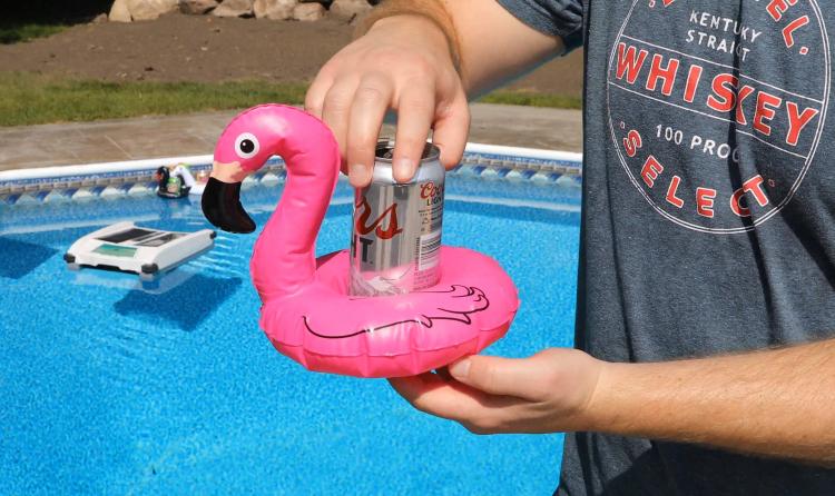 Inflatable Unicorn Pool Cup Holder - Inflatable animals floating pool koozies