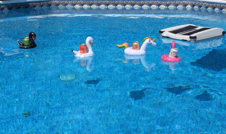 Inflatable Unicorn Pool Cup Holder - Inflatable animals floating pool koozies