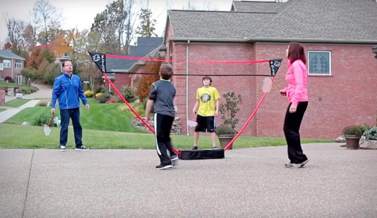 Portable Badminton Court Sets Up In Seconds