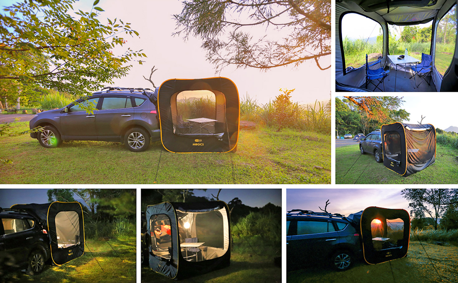  Instant Pop-Up Car Tent Attaches To The Tailgate Of Your SUV or Minivan - Carsule pop-up tailgate tent