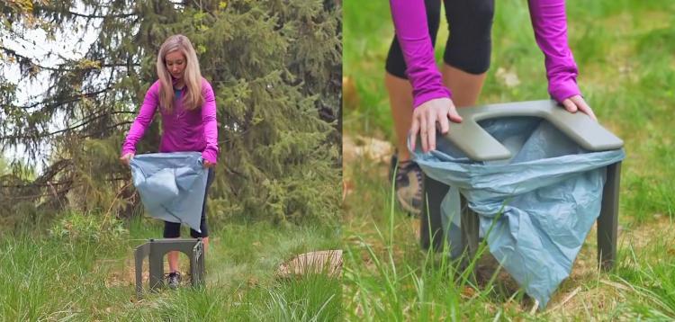 InstaPrivy Portable Toilet Kit - Private shelter folding portable toilet tent