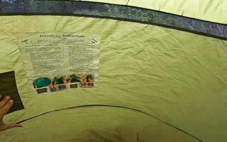 InstaPrivy Portable Toilet Kit - Private shelter folding portable toilet tent