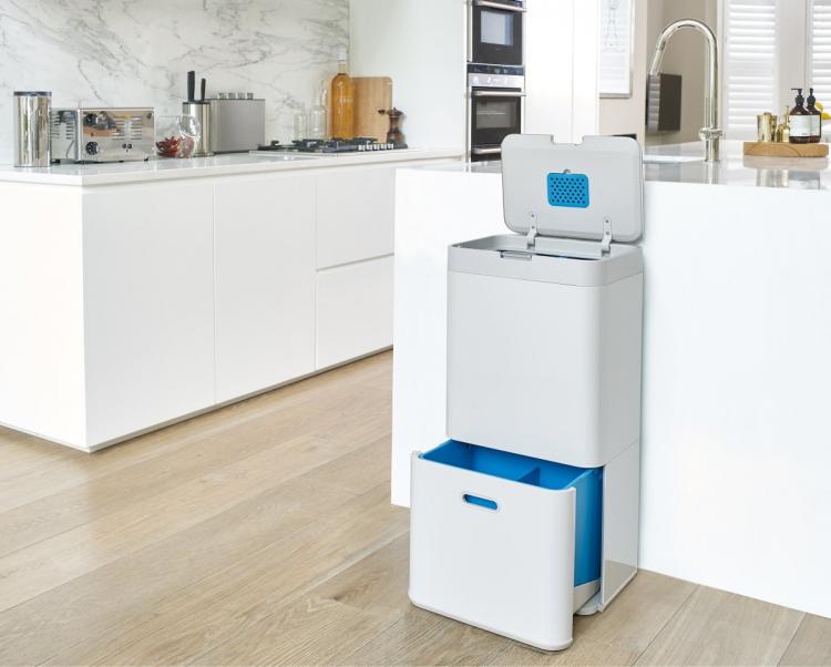 Joseph Joseph Intelligent Waste - Modern Design Combo Garbage, Recycling, Food Waste Bin