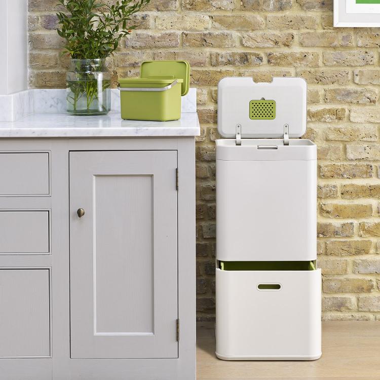 Joseph Joseph Intelligent Waste - Modern Design Combo Garbage, Recycling, Food Waste Bin