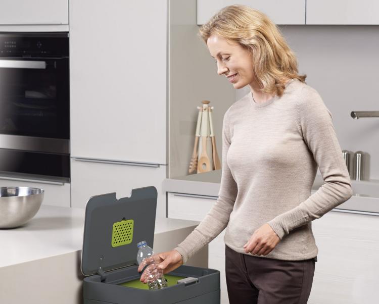 Joseph Joseph Intelligent Waste - Modern Design Combo Garbage, Recycling, Food Waste Bin