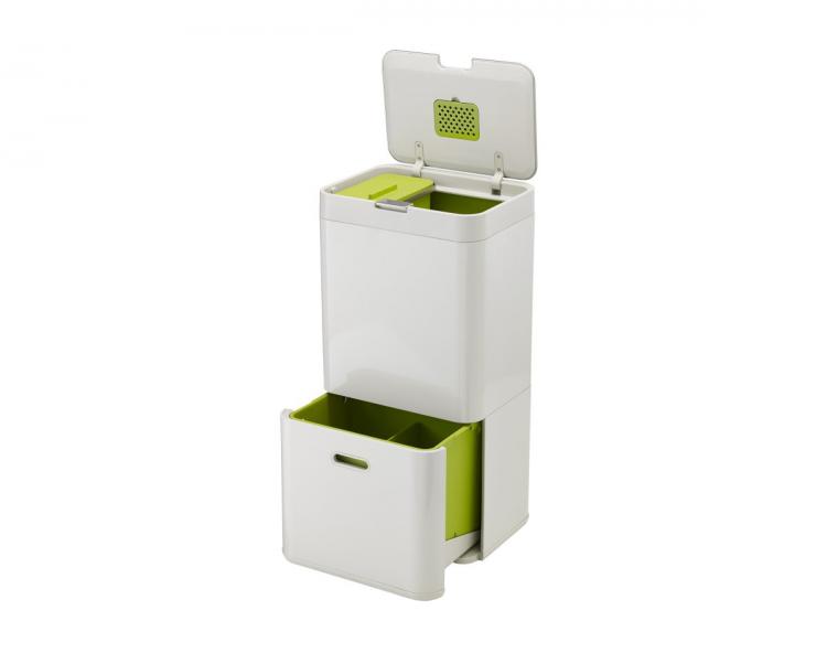 Joseph Joseph Intelligent Waste - Modern Design Combo Garbage, Recycling, Food Waste Bin