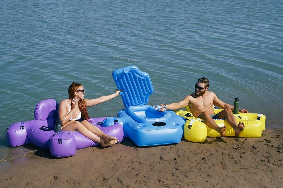 Inflatable Interlocking Tubes Connect Together Like Puzzle Pieces