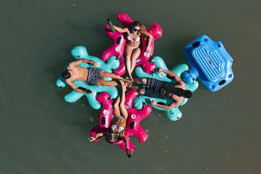 Inflatable Interlocking Tubes Connect Together Like Puzzle Pieces