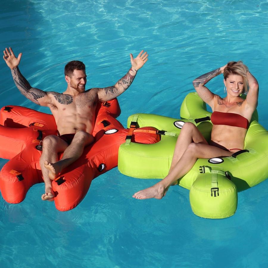 Inflatable Interlocking Tubes Connect Together Like Puzzle Pieces