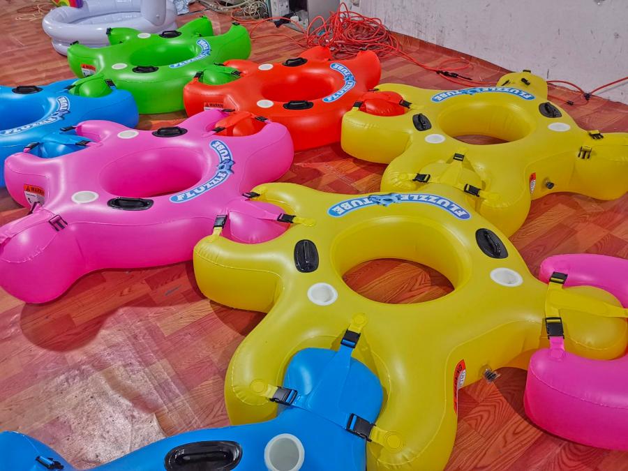 Inflatable Interlocking Tubes Connect Together Like Puzzle Pieces