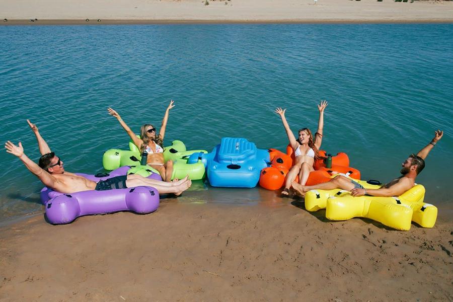 Inflatable Interlocking Tubes Connect Together Like Puzzle Pieces