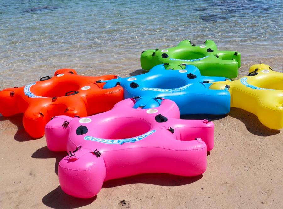 Inflatable Interlocking Tubes Connect Together Like Puzzle Pieces