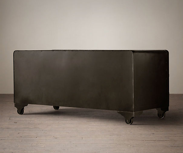 20th Century Iron Desk Vault