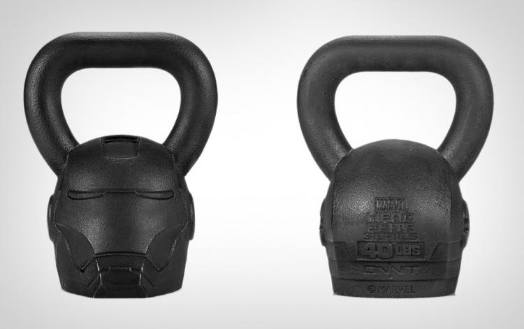 Iron Man Kettlebell - Marvel Tony Stark Iron Man Helmet Kettle Bell Fitness Tool