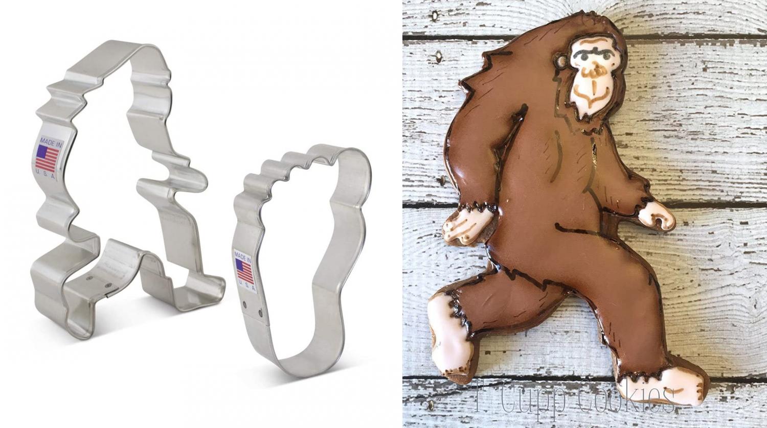 A Sasquatch Cookie Cutter Set