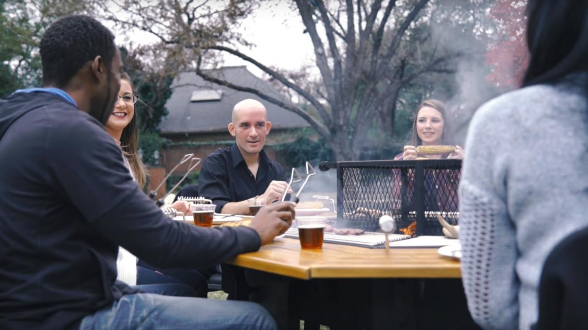 Jag Grill Table - Octagon 8 Sided Community BBQ Grilling Table