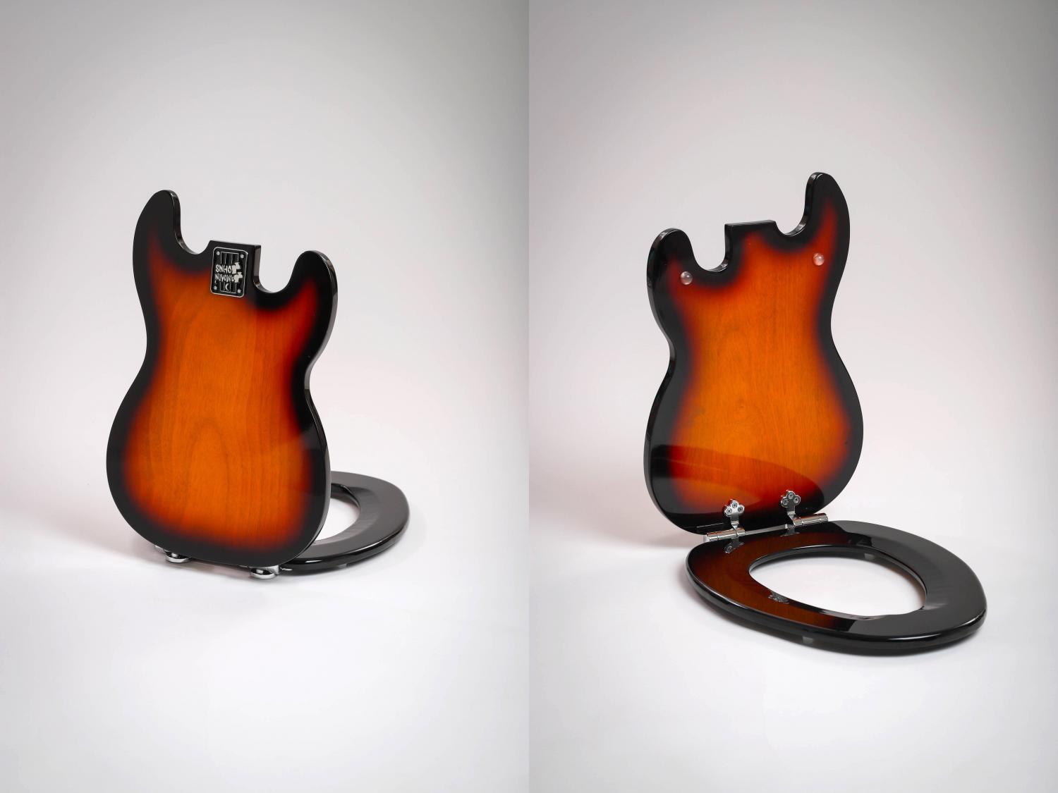 Jammin Johns Guitar Shaped Toilet Seat