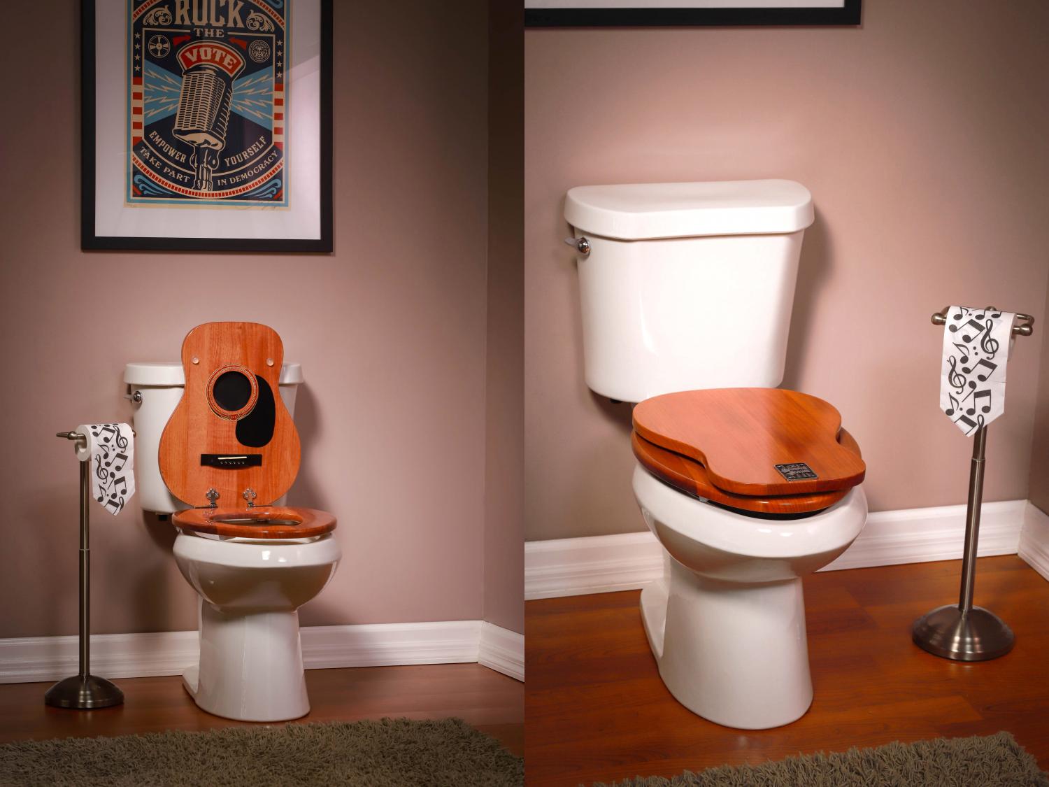 Jammin Johns Guitar Shaped Toilet Seat