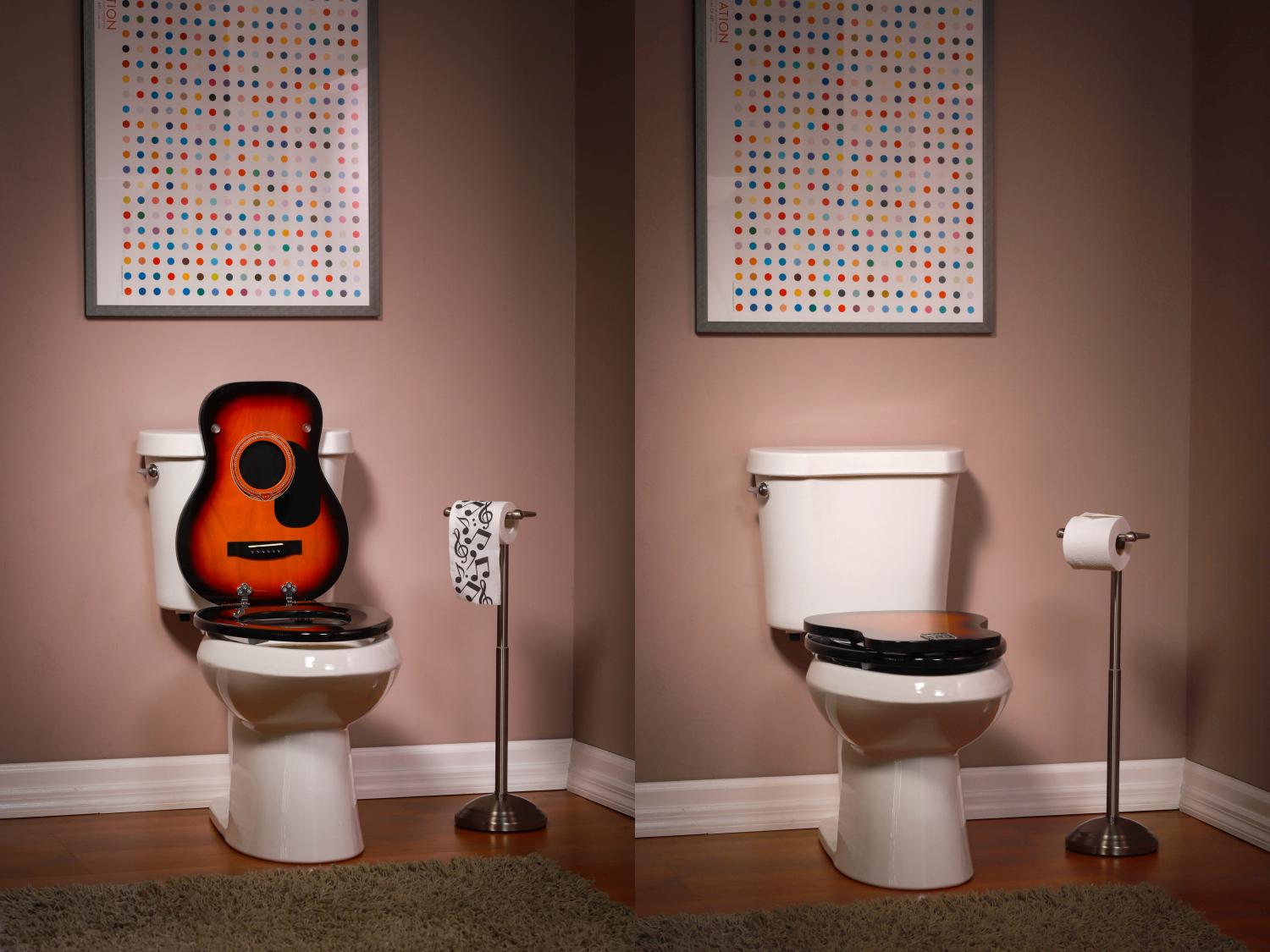 Jammin Johns Guitar Shaped Toilet Seat